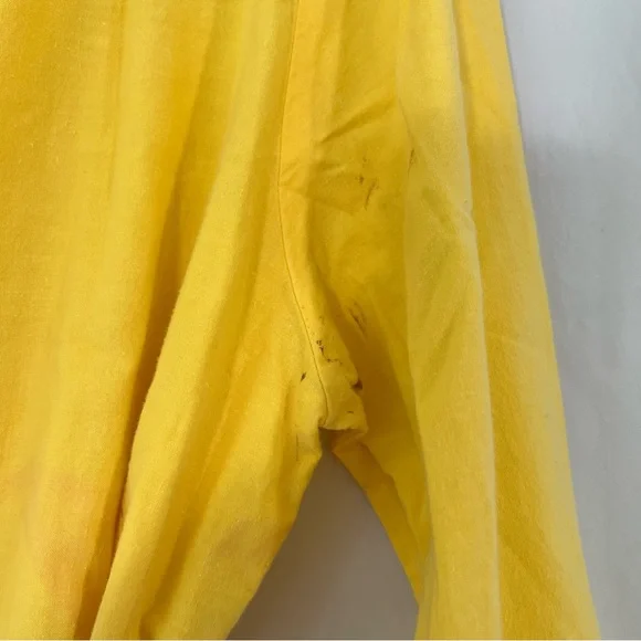 E.Z. Spirit Vintage 80s Yellow Belted Jumpsuit - Picture 8 of 11